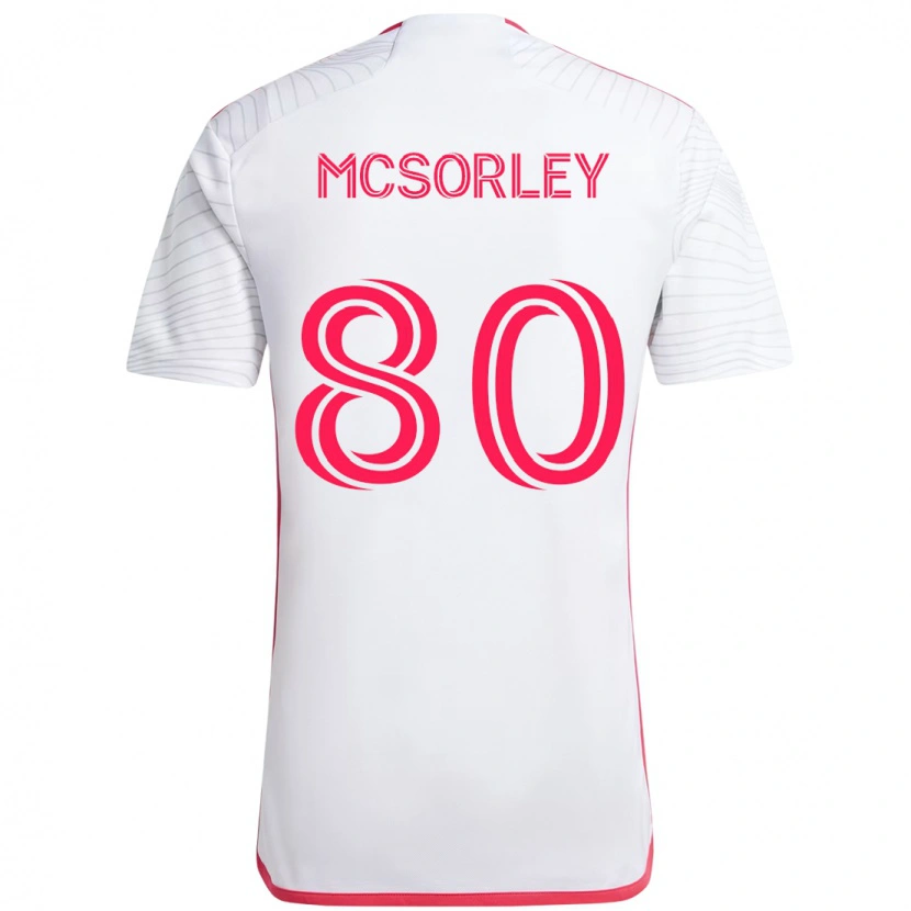 Danxen Kinder Brendan Mcsorley #80 Weiß Magenta Auswärtstrikot Trikot 2025/26 T-Shirt Österreich
