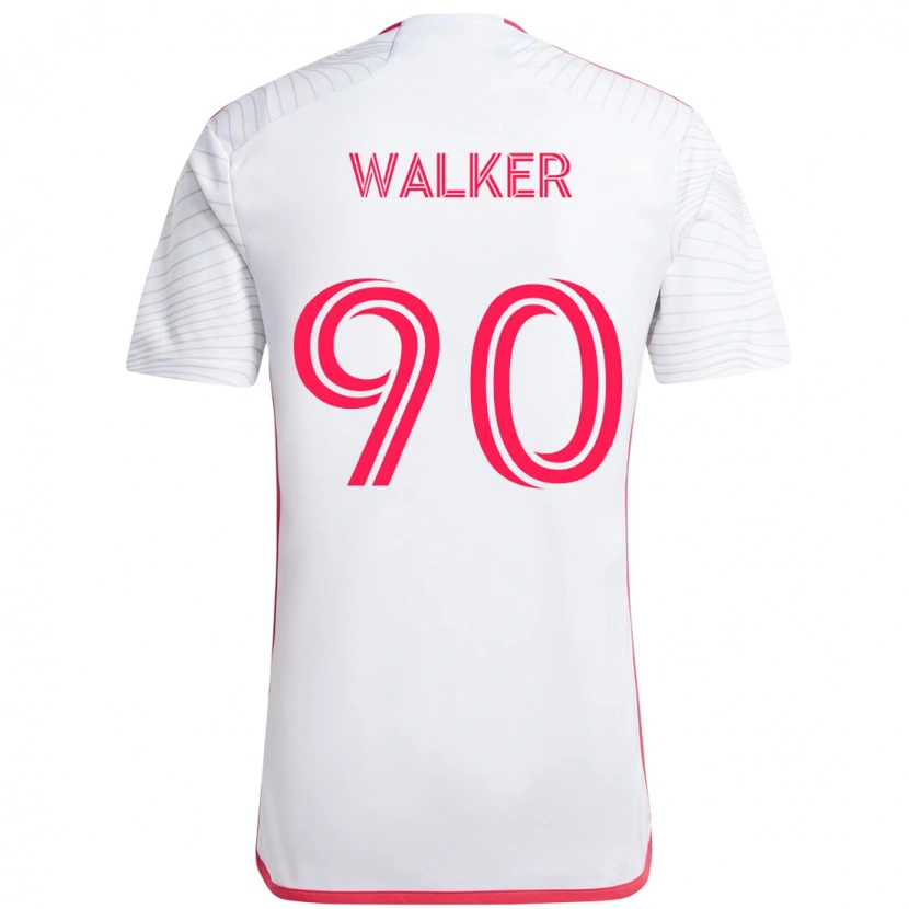 Danxen Kinder Eric Walker #90 Weiß Magenta Auswärtstrikot Trikot 2025/26 T-Shirt Österreich