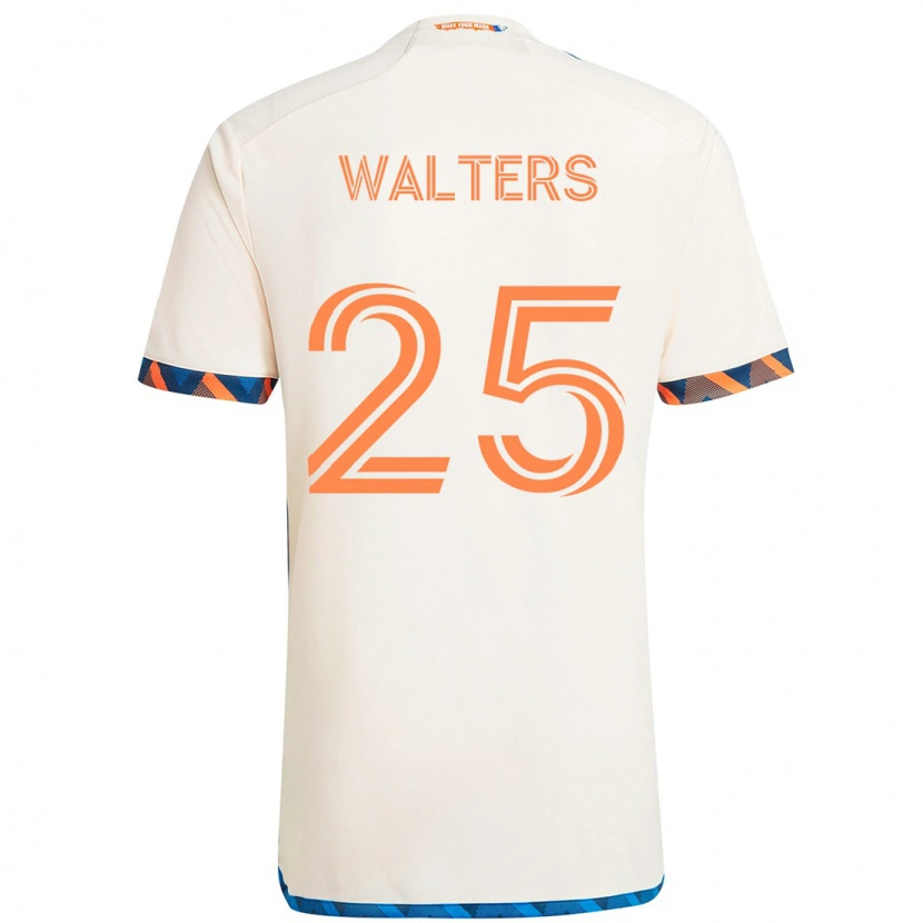 Danxen Kinder Paul Walters #25 Weiß Blau Orange Auswärtstrikot Trikot 2025/26 T-Shirt Österreich