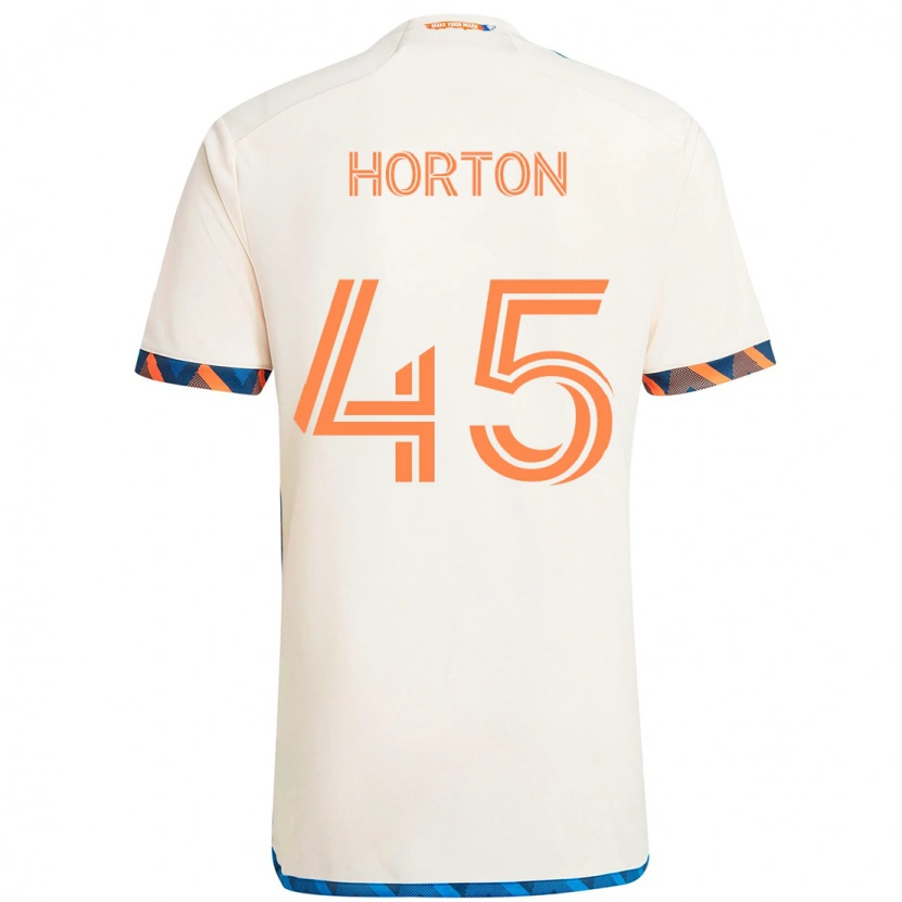 Danxen Kinder Philip Horton #45 Weiß Blau Orange Auswärtstrikot Trikot 2025/26 T-Shirt Österreich