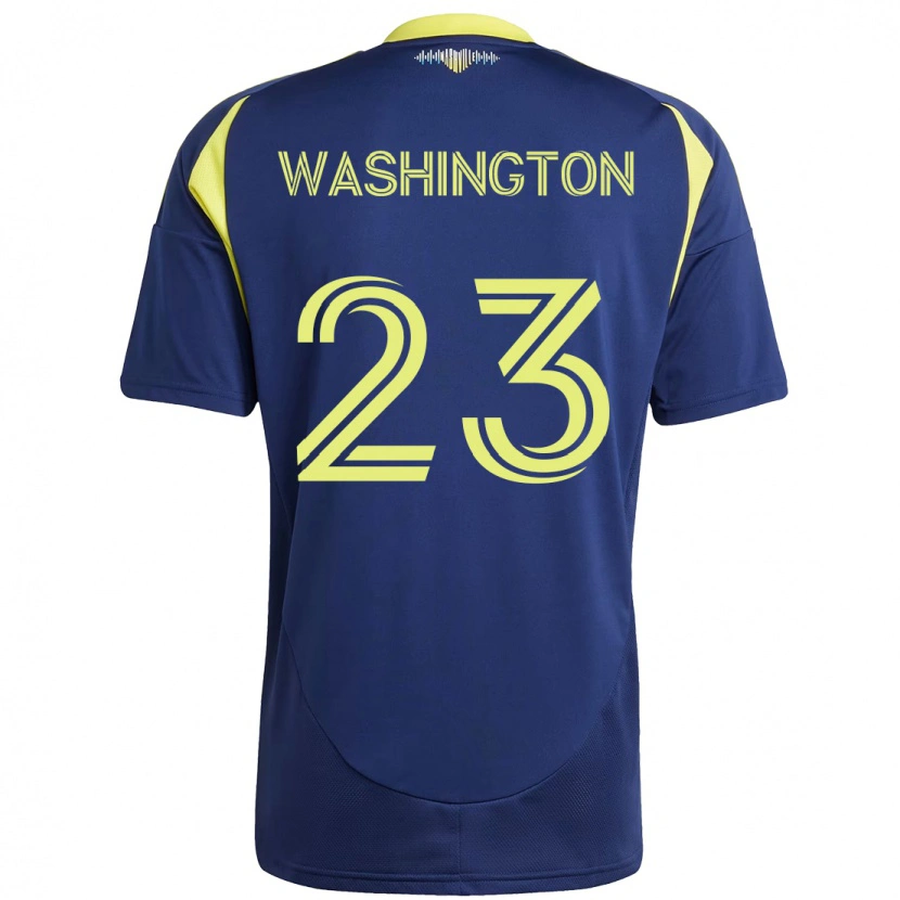 Danxen Kinder Taylor Washington #23 Marineblau Gelb Auswärtstrikot Trikot 2025/26 T-Shirt Österreich