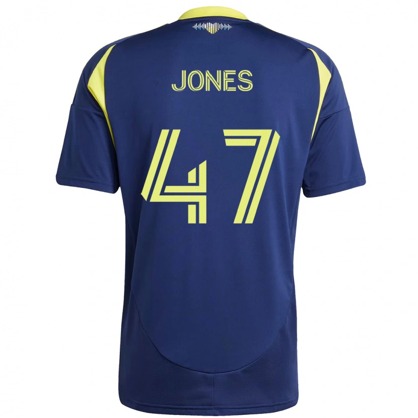 Danxen Kinder Isaiah Jones #47 Marineblau Gelb Auswärtstrikot Trikot 2025/26 T-Shirt Österreich