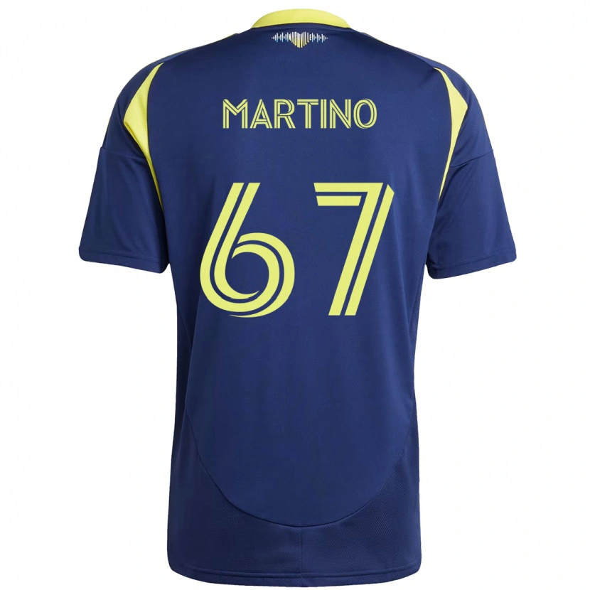 Danxen Kinder Ben Martino #67 Marineblau Gelb Auswärtstrikot Trikot 2025/26 T-Shirt Österreich