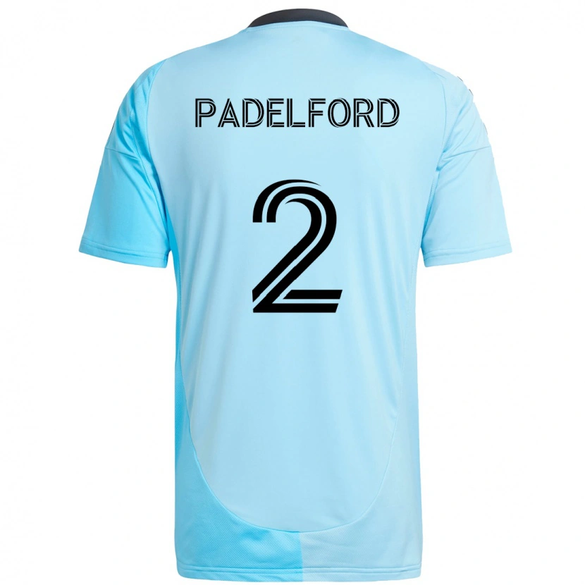 Danxen Kinder Devin Padelford #2 Himmelblau Auswärtstrikot Trikot 2025/26 T-Shirt Österreich