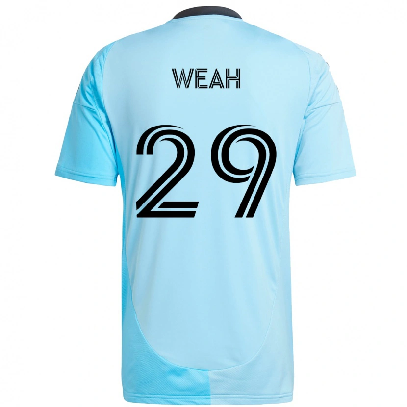 Danxen Kinder Patrick Weah #29 Himmelblau Auswärtstrikot Trikot 2025/26 T-Shirt Österreich