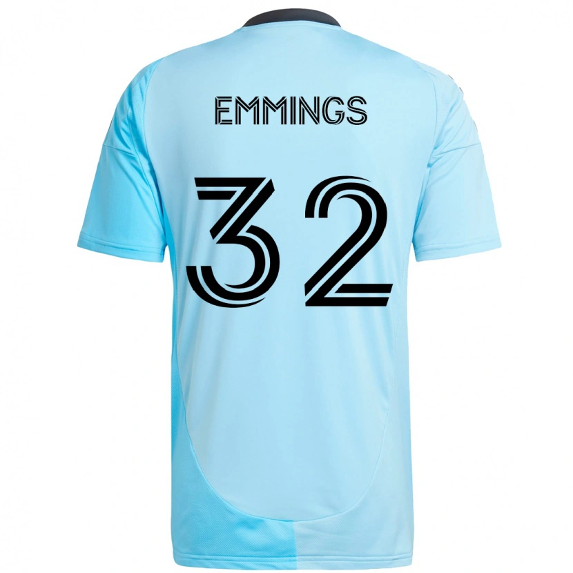 Danxen Kinder Fred Emmings #32 Himmelblau Auswärtstrikot Trikot 2025/26 T-Shirt Österreich