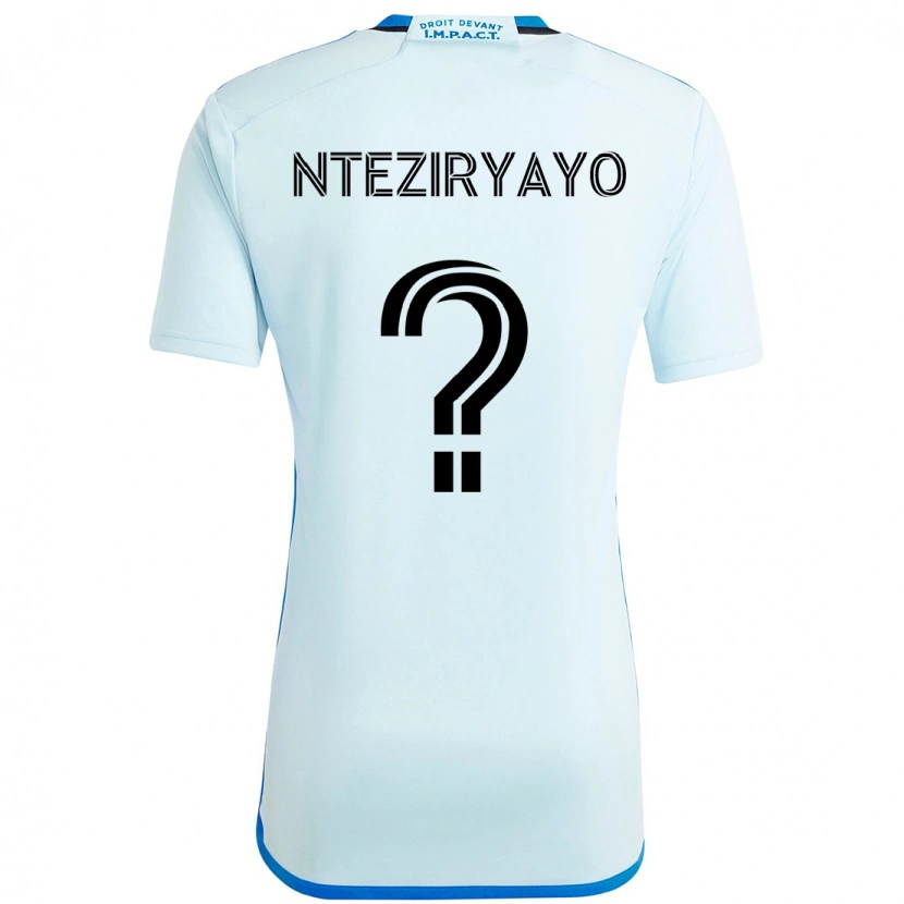 Danxen Kinder Josh Nteziryayo #0 Himmelblau Dunkelblau Auswärtstrikot Trikot 2025/26 T-Shirt Österreich