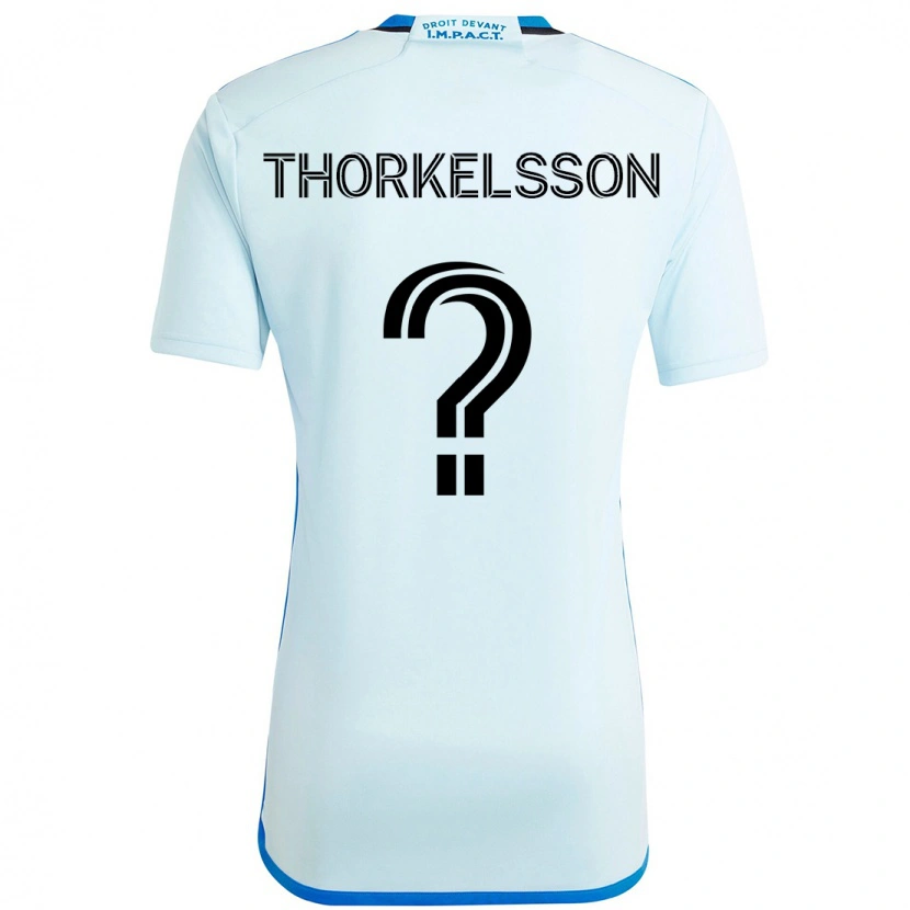 Danxen Kinder Róbert Orri Thorkelsson #0 Himmelblau Dunkelblau Auswärtstrikot Trikot 2025/26 T-Shirt Österreich