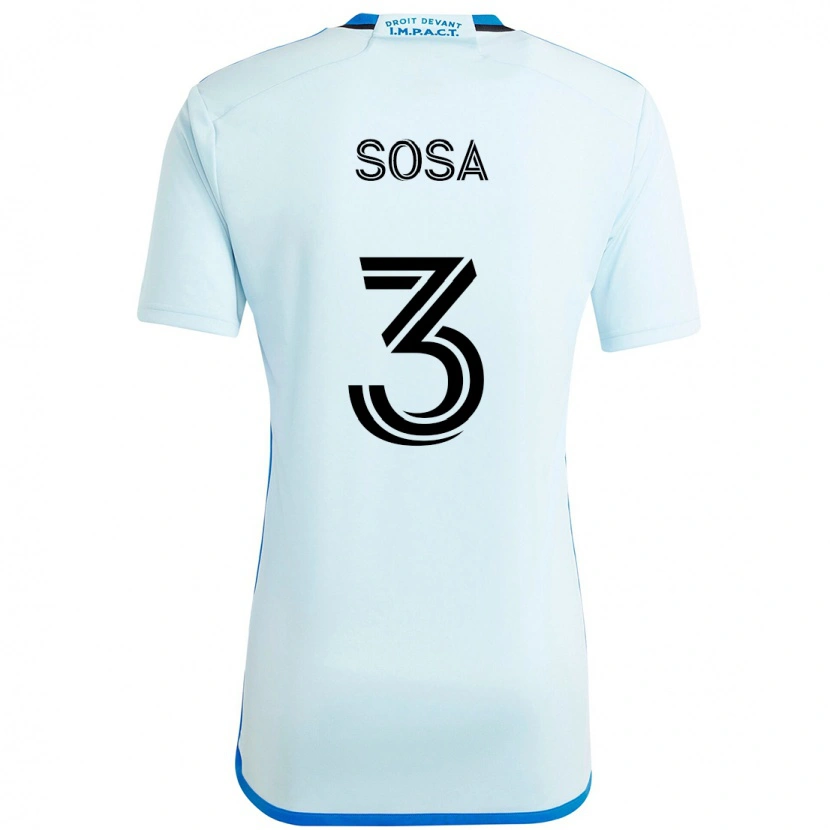 Danxen Kinder Joaquín Sosa #3 Himmelblau Dunkelblau Auswärtstrikot Trikot 2025/26 T-Shirt Österreich