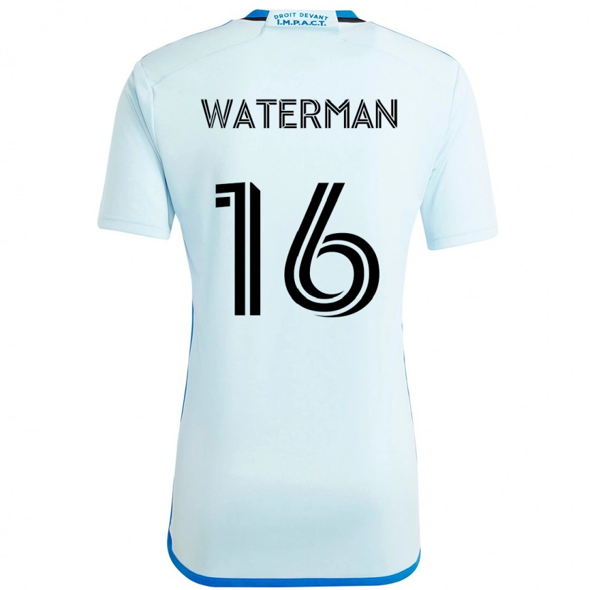 Danxen Kinder Joel Waterman #16 Himmelblau Dunkelblau Auswärtstrikot Trikot 2025/26 T-Shirt Österreich