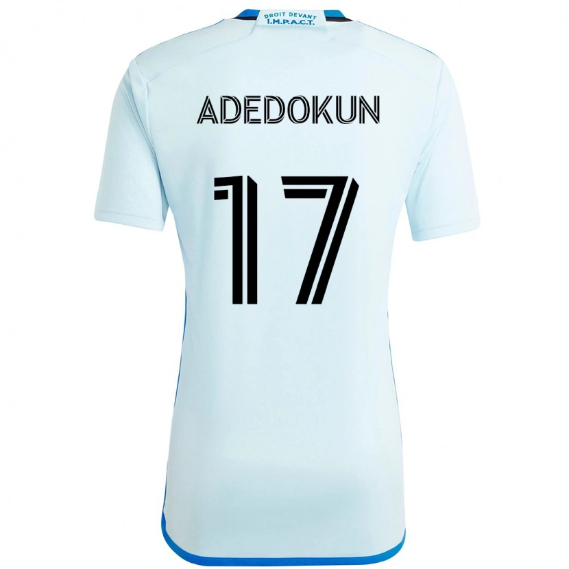 Danxen Kinder Michael Adedokun #17 Himmelblau Dunkelblau Auswärtstrikot Trikot 2025/26 T-Shirt Österreich