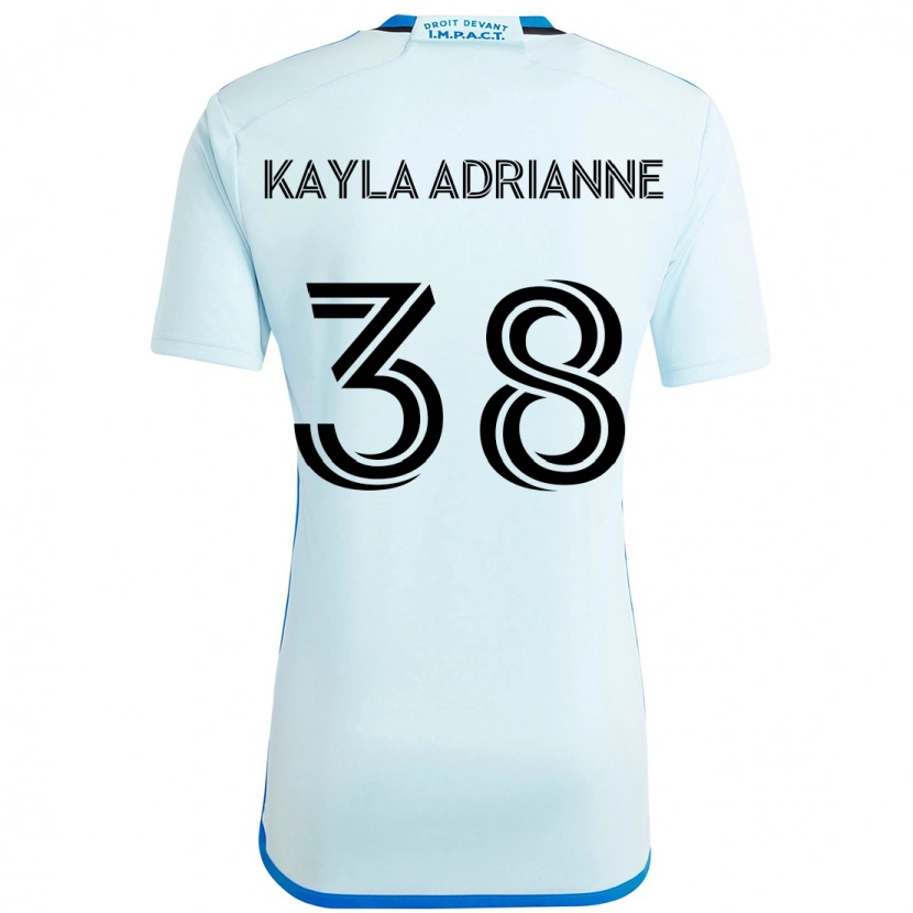 Danxen Kinder Kamdem Kayla Adrianne #38 Himmelblau Dunkelblau Auswärtstrikot Trikot 2025/26 T-Shirt Österreich