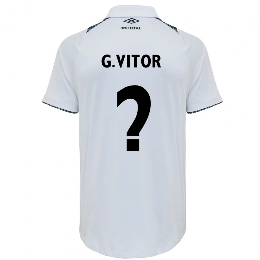 Danxen Kinder Gabriel Vitor #0 Weiß Blau Auswärtstrikot Trikot 2025/26 T-Shirt Österreich