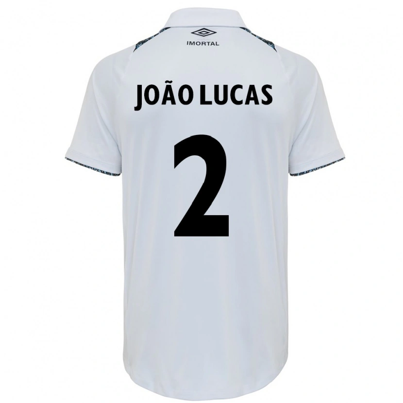 Danxen Kinder João Lucas #2 Weiß Blau Auswärtstrikot Trikot 2025/26 T-Shirt Österreich