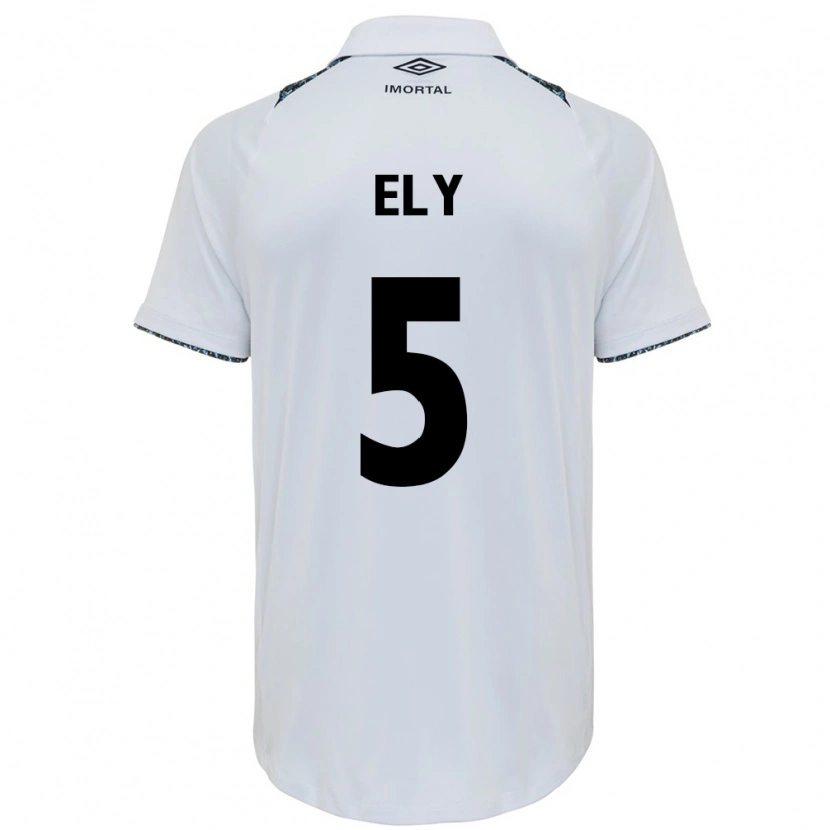 Danxen Kinder Rodrigo Ely #5 Weiß Blau Auswärtstrikot Trikot 2025/26 T-Shirt Österreich