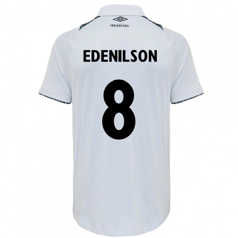 Danxen Kinder Edenilson #8 Weiß Blau Auswärtstrikot Trikot 2025/26 T-Shirt Österreich