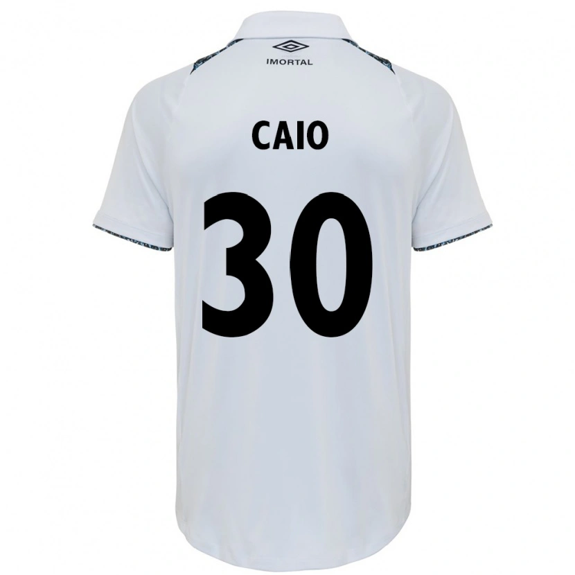 Danxen Kinder Rodrigo Caio #30 Weiß Blau Auswärtstrikot Trikot 2025/26 T-Shirt Österreich