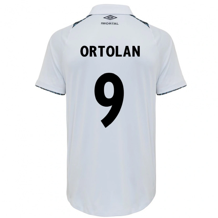 Danxen Kinder Dani Ortolan #9 Weiß Blau Auswärtstrikot Trikot 2025/26 T-Shirt Österreich
