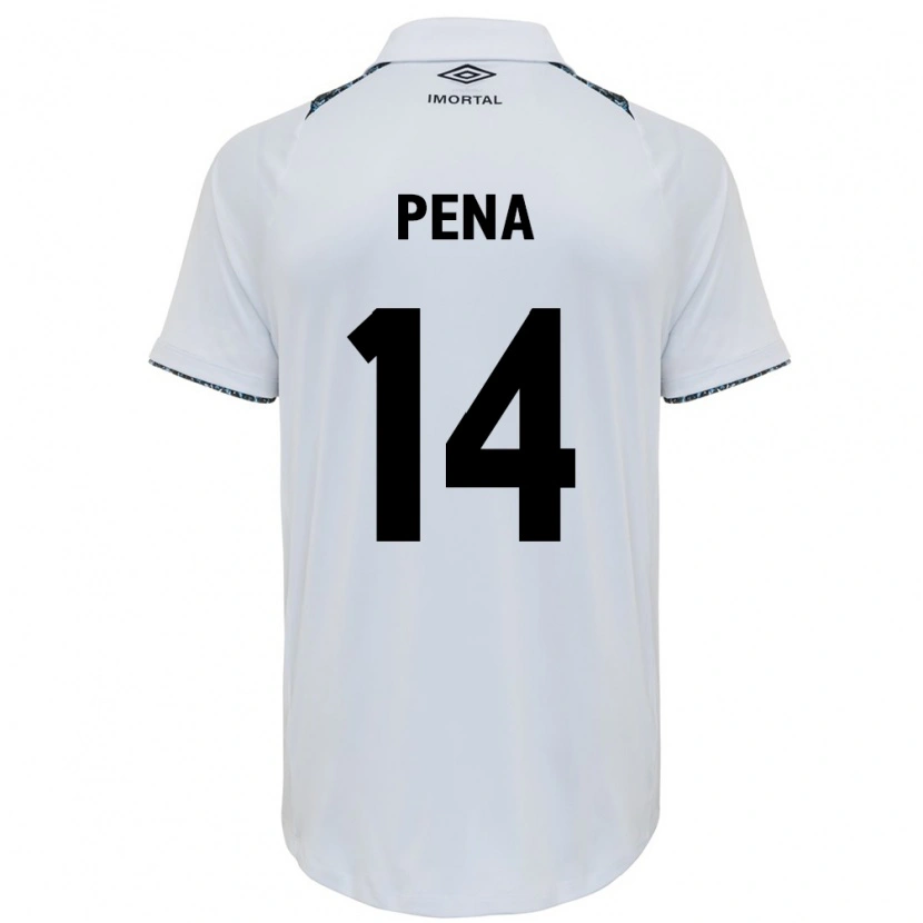Danxen Kinder Jessica Peña #14 Weiß Blau Auswärtstrikot Trikot 2025/26 T-Shirt Österreich