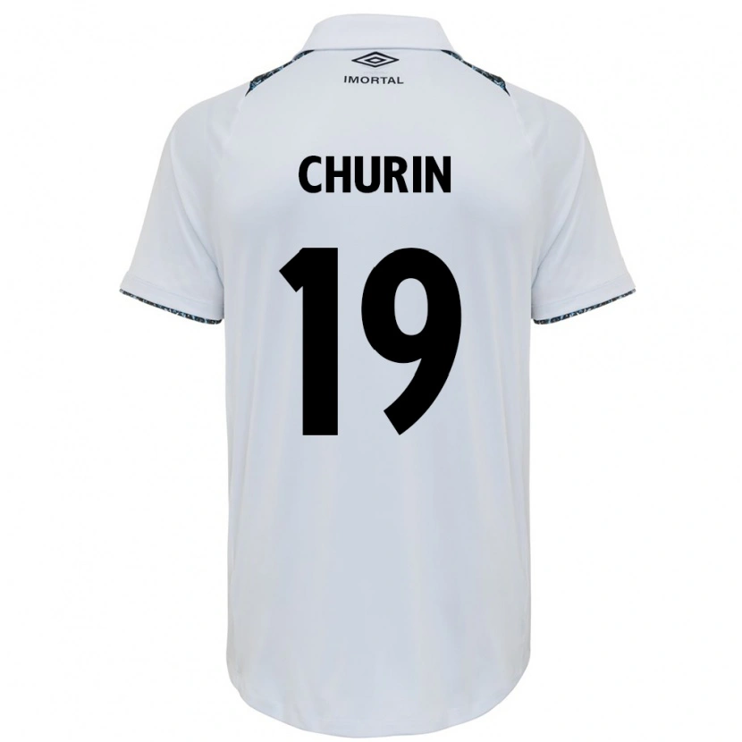 Danxen Kinder Diego Churin #19 Weiß Blau Auswärtstrikot Trikot 2025/26 T-Shirt Österreich