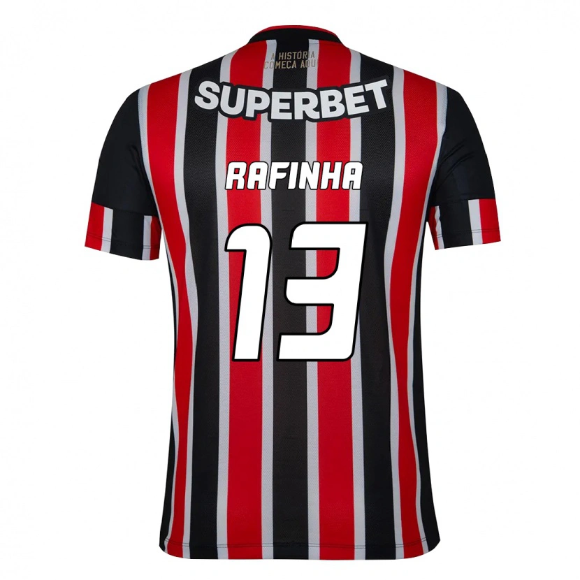 Danxen Kinder Rafinha #13 Schwarz Rot Auswärtstrikot Trikot 2025/26 T-Shirt Österreich