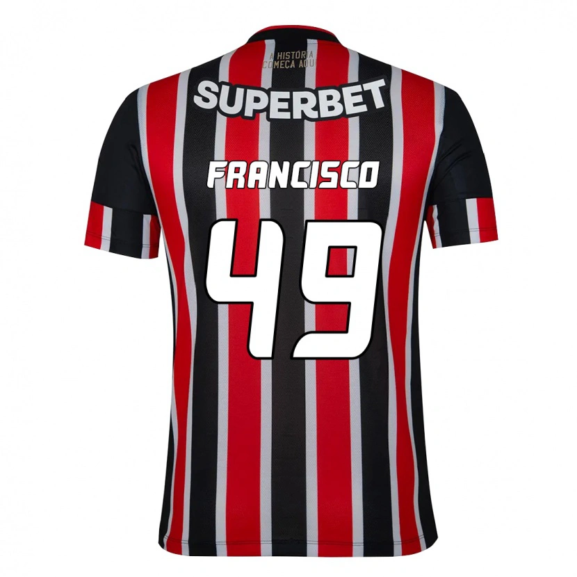 Danxen Kinder Ryan Francisco #49 Schwarz Rot Auswärtstrikot Trikot 2025/26 T-Shirt Österreich