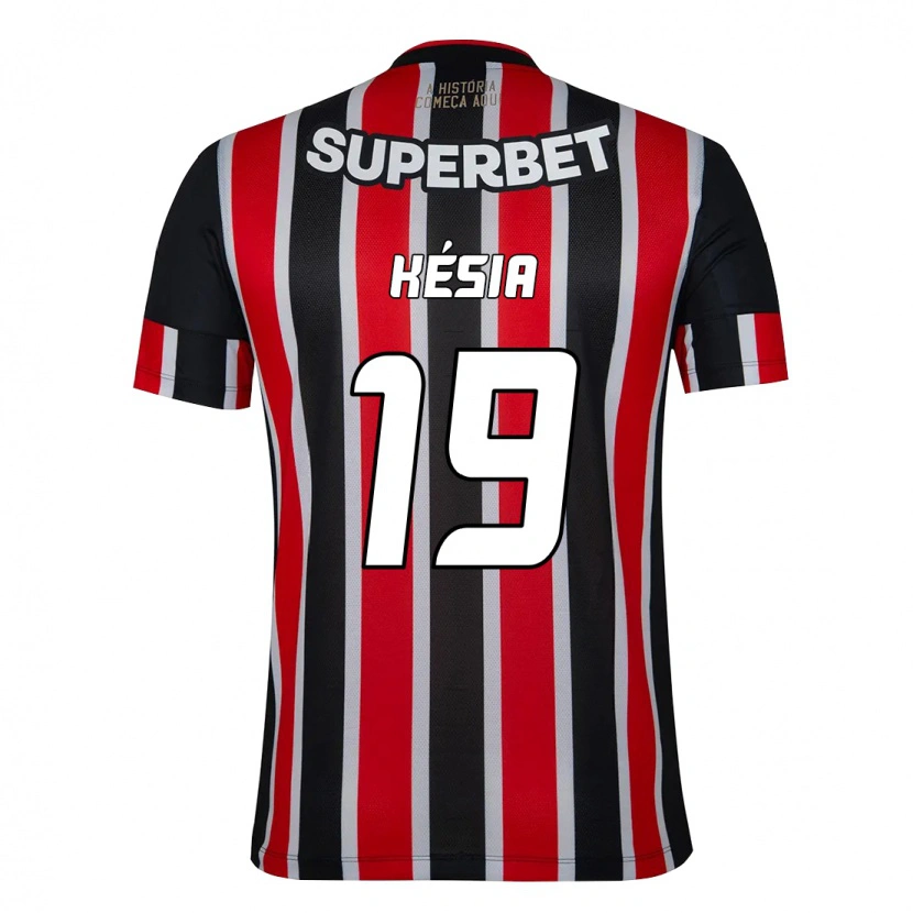Danxen Kinder Késia #19 Schwarz Rot Auswärtstrikot Trikot 2025/26 T-Shirt Österreich