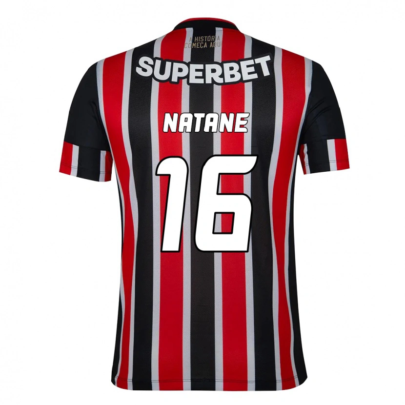 Danxen Kinder Natane #16 Schwarz Rot Auswärtstrikot Trikot 2025/26 T-Shirt Österreich