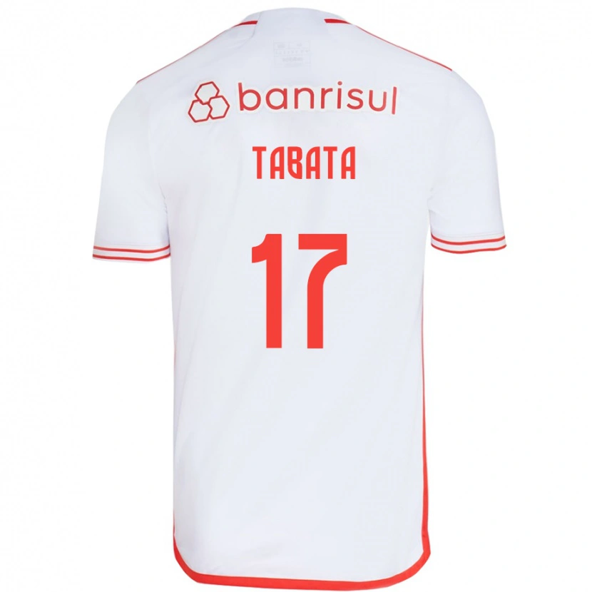 Danxen Kinder Bruno Tabata #17 Weiß Rot Auswärtstrikot Trikot 2025/26 T-Shirt Österreich