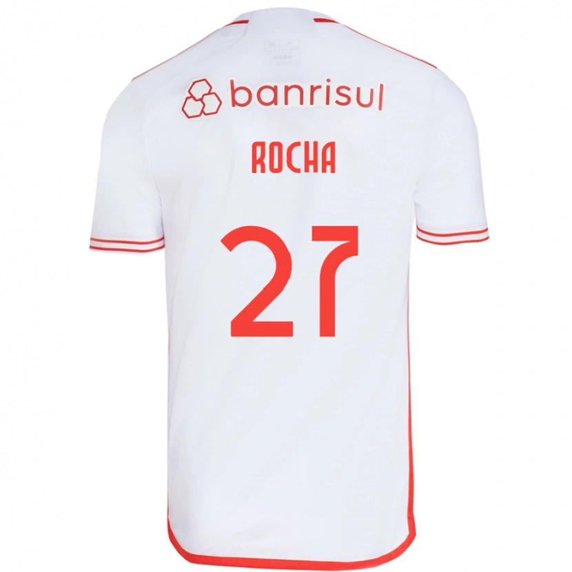 Danxen Kinder Kaique Rocha #27 Weiß Rot Auswärtstrikot Trikot 2025/26 T-Shirt Österreich