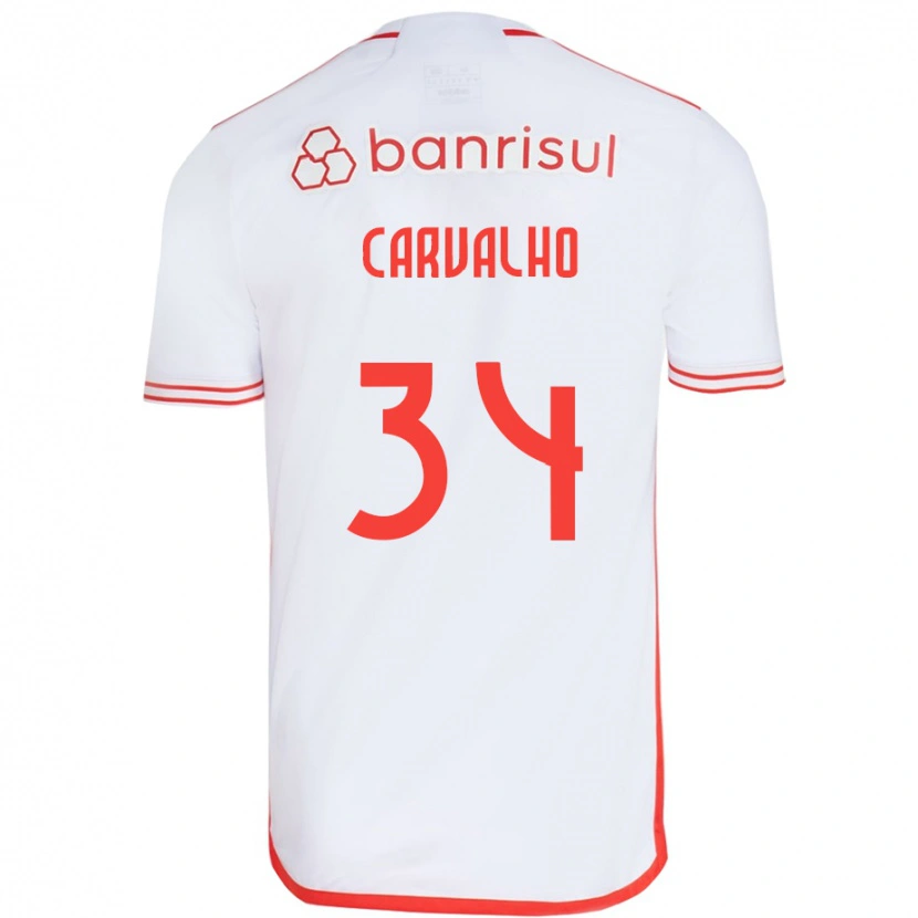 Danxen Kinder Gabriel Carvalho #34 Weiß Rot Auswärtstrikot Trikot 2025/26 T-Shirt Österreich