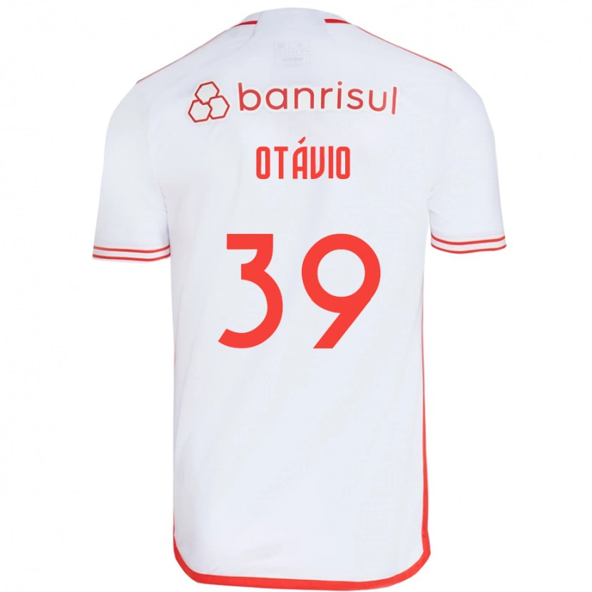 Danxen Kinder Luis Otávio #39 Weiß Rot Auswärtstrikot Trikot 2025/26 T-Shirt Österreich