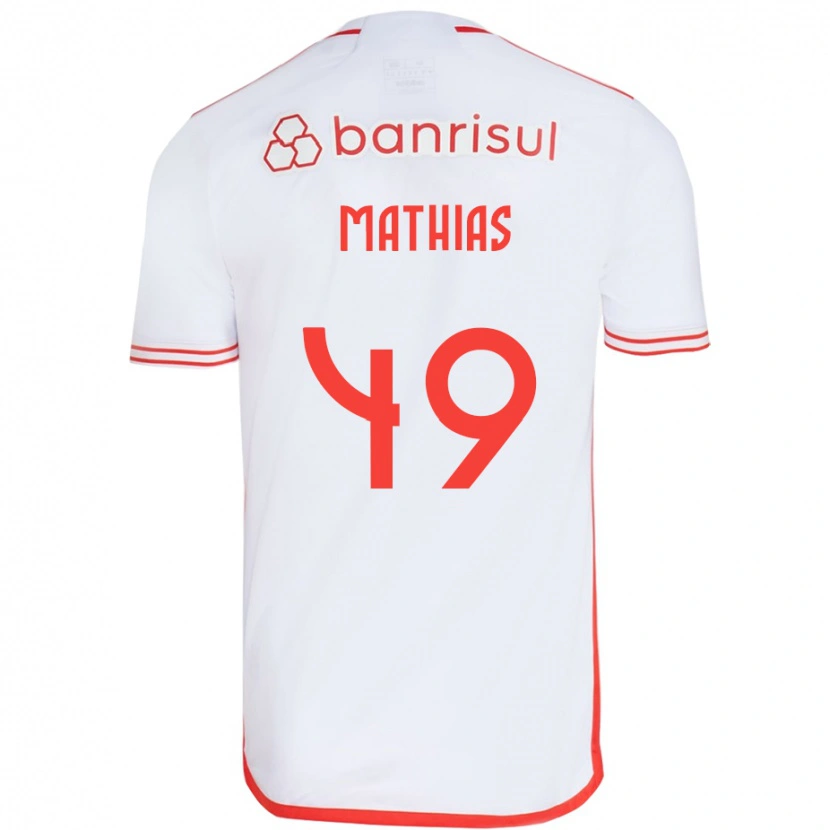 Danxen Kinder Ricardo Mathias #49 Weiß Rot Auswärtstrikot Trikot 2025/26 T-Shirt Österreich