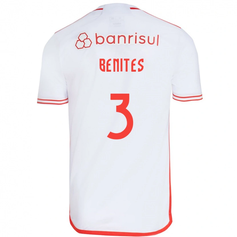 Danxen Kinder Bruna Benites #3 Weiß Rot Auswärtstrikot Trikot 2025/26 T-Shirt Österreich