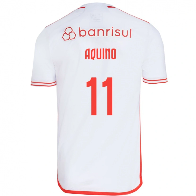 Danxen Kinder Belén Aquino #11 Weiß Rot Auswärtstrikot Trikot 2025/26 T-Shirt Österreich