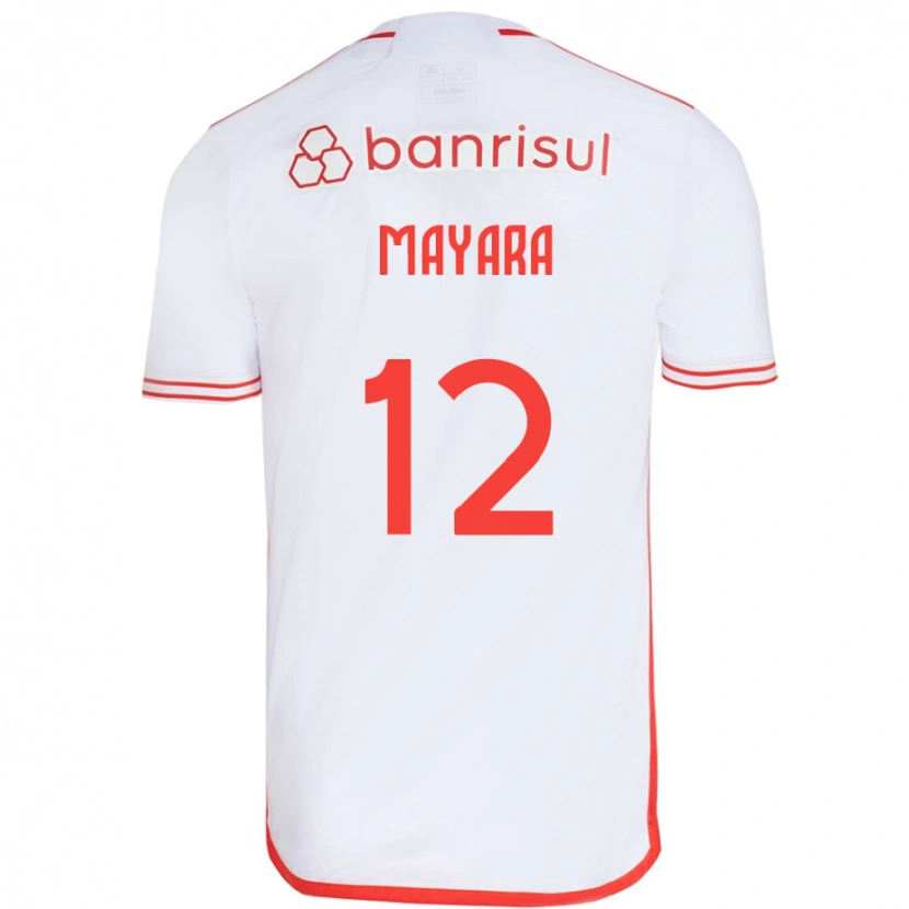 Danxen Kinder Mayara #12 Weiß Rot Auswärtstrikot Trikot 2025/26 T-Shirt Österreich