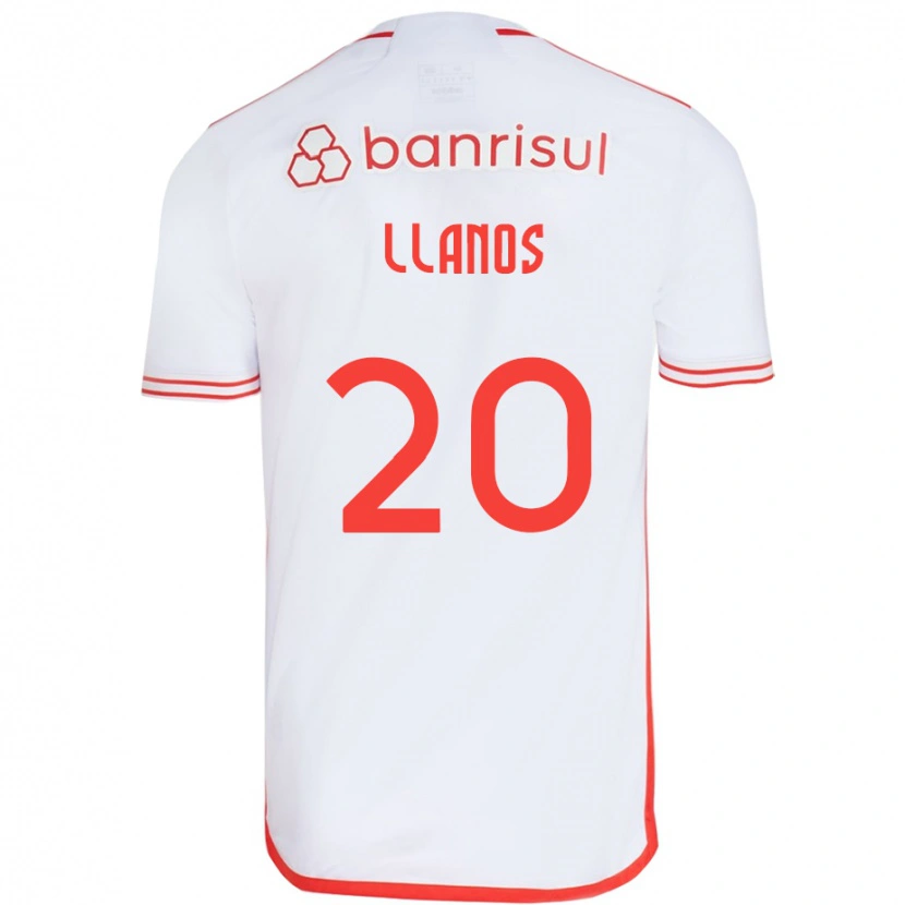 Danxen Kinder Pati Llanos #20 Weiß Rot Auswärtstrikot Trikot 2025/26 T-Shirt Österreich