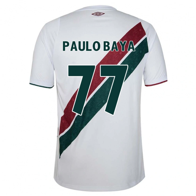 Danxen Kinder Paulo Baya #77 Weiß Grün Kastanienbraun Auswärtstrikot Trikot 2025/26 T-Shirt Österreich