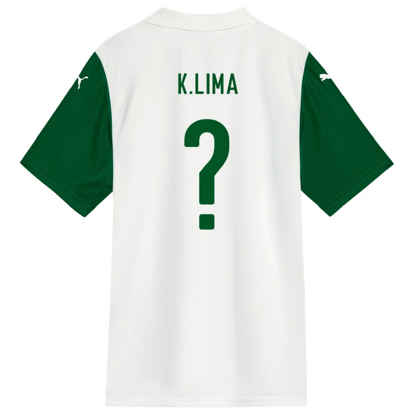 Danxen Kinder Kauan Lima #0 Weiß Grün Auswärtstrikot Trikot 2025/26 T-Shirt Österreich
