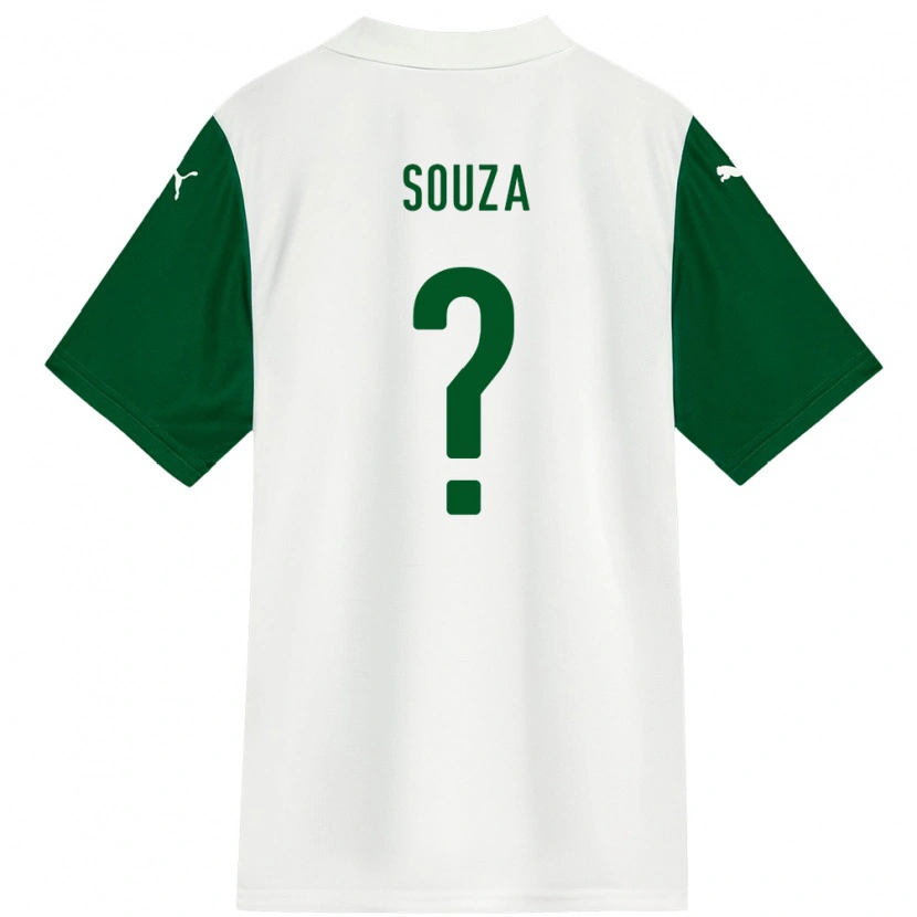 Danxen Kinder Luiz Souza #0 Weiß Grün Auswärtstrikot Trikot 2025/26 T-Shirt Österreich