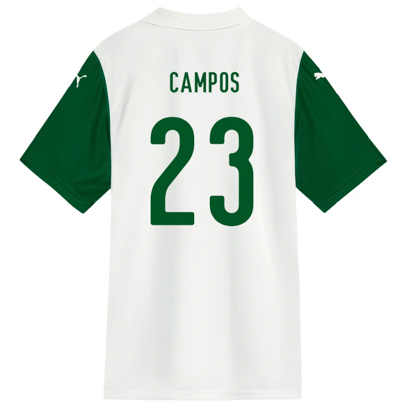 Danxen Kinder Victor Campos #23 Weiß Grün Auswärtstrikot Trikot 2025/26 T-Shirt Österreich