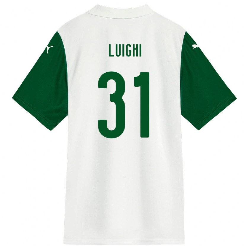 Danxen Kinder Luighi #31 Weiß Grün Auswärtstrikot Trikot 2025/26 T-Shirt Österreich