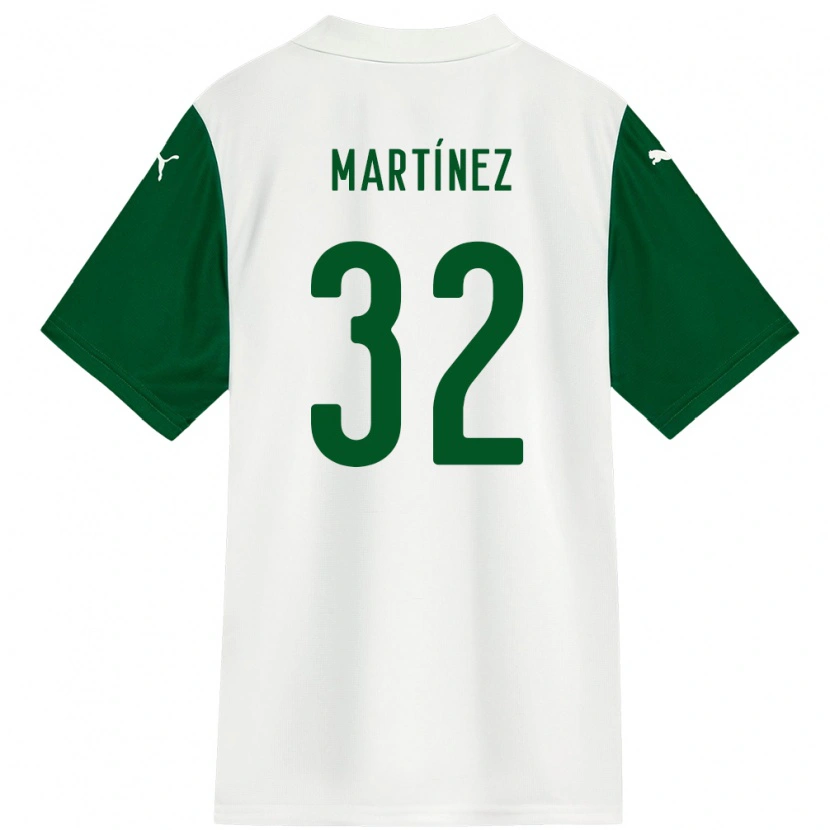 Danxen Kinder Emiliano Martínez #32 Weiß Grün Auswärtstrikot Trikot 2025/26 T-Shirt Österreich
