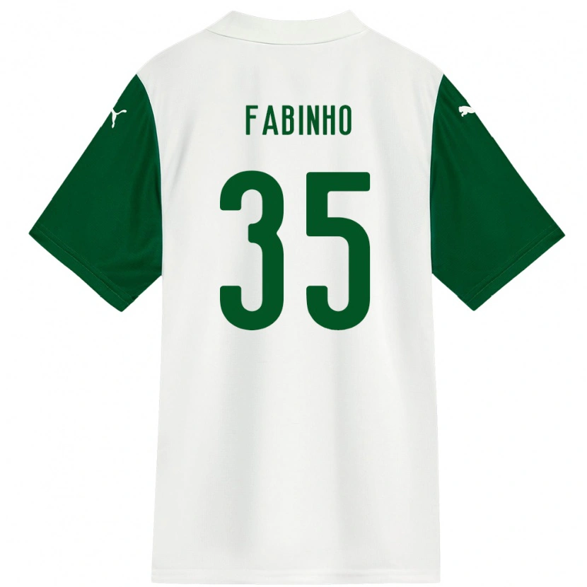 Danxen Kinder Fabinho #35 Weiß Grün Auswärtstrikot Trikot 2025/26 T-Shirt Österreich