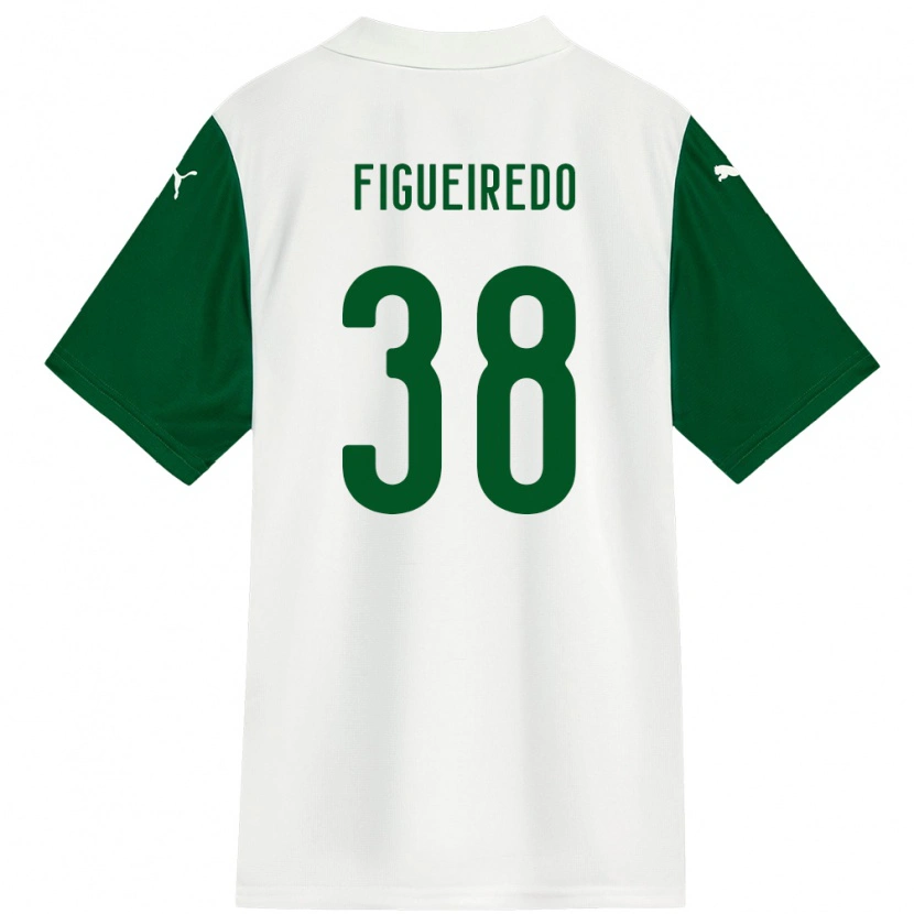 Danxen Kinder Figueiredo #38 Weiß Grün Auswärtstrikot Trikot 2025/26 T-Shirt Österreich