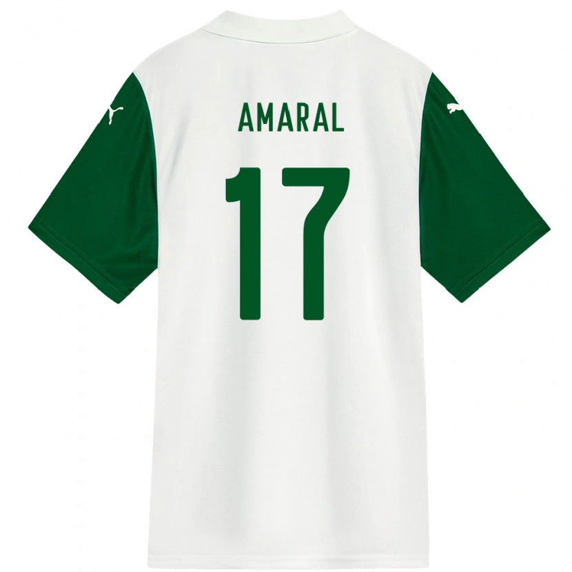 Danxen Kinder Isadora Amaral #17 Weiß Grün Auswärtstrikot Trikot 2025/26 T-Shirt Österreich