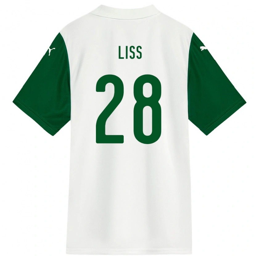 Danxen Kinder Victória Liss #28 Weiß Grün Auswärtstrikot Trikot 2025/26 T-Shirt Österreich