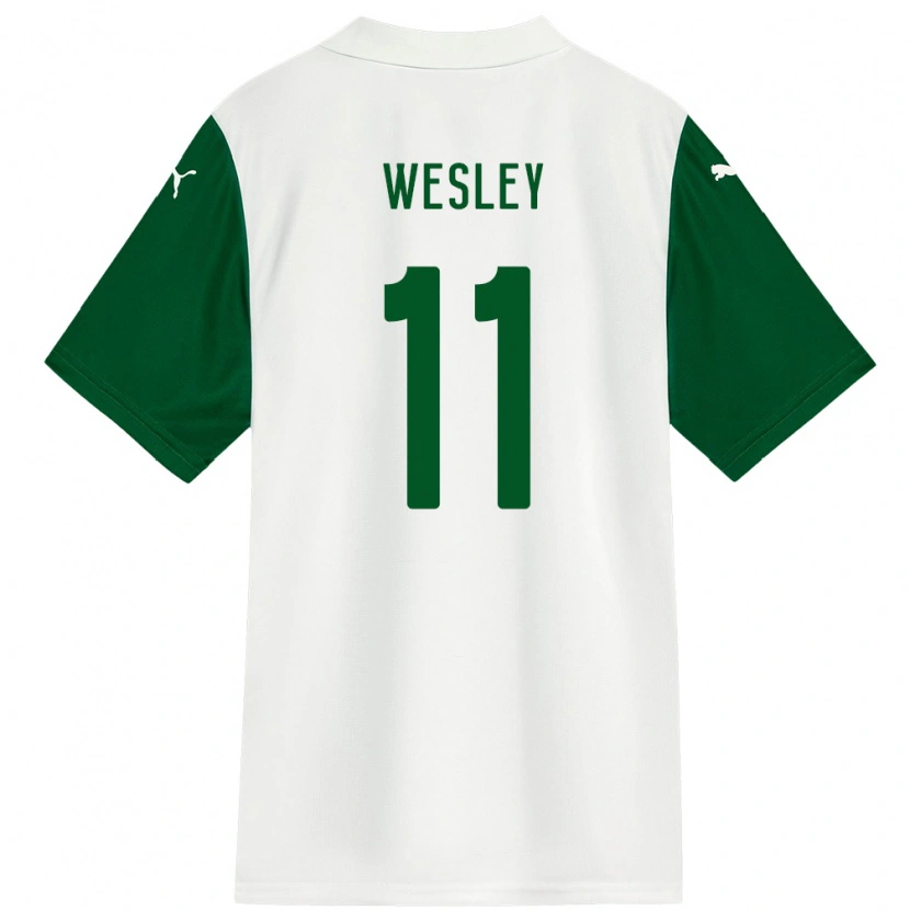 Danxen Kinder Wesley #11 Weiß Grün Auswärtstrikot Trikot 2025/26 T-Shirt Österreich