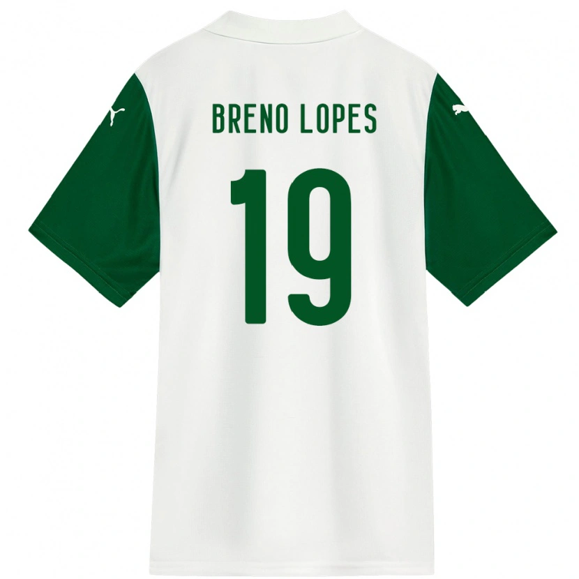 Danxen Kinder Breno Lopes #19 Weiß Grün Auswärtstrikot Trikot 2025/26 T-Shirt Österreich