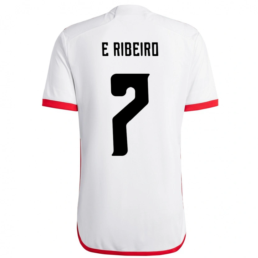 Danxen Kinder Everton Ribeiro #7 Weiß Rot Auswärtstrikot Trikot 2025/26 T-Shirt Österreich